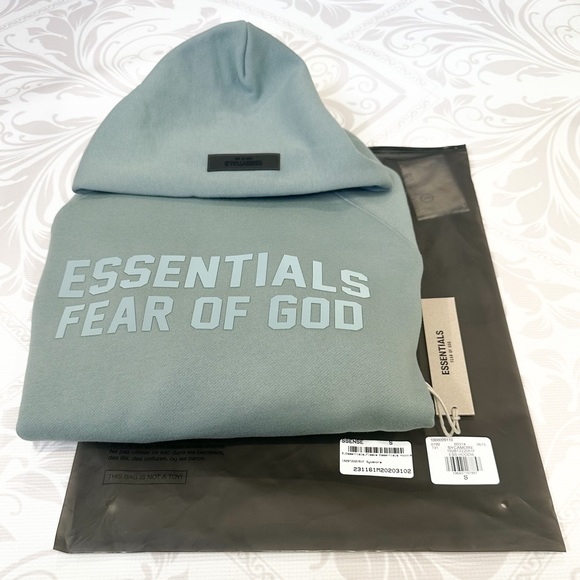 Essentials Fear Of God (FOG) Hoodie Sycamore size Small Spring Summer 2023 - Picture 13 of 16